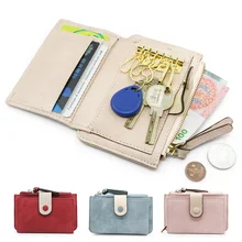 Многофункциональный Женский кошелек для ключей, маленький органайзер для кредитных карт, для женщин и девочек, мини-кошелек на молнии для монет, отделение для банковских карт