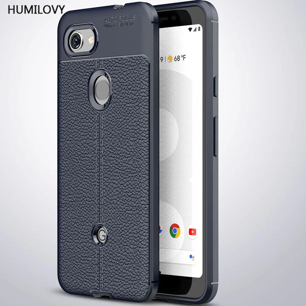 

For Capa Google Pixel 3 Lite Case Luxury Litchi Leather TPU Soft Silicone Cover Protective Cases For Google Pixel3 Lite Fundas