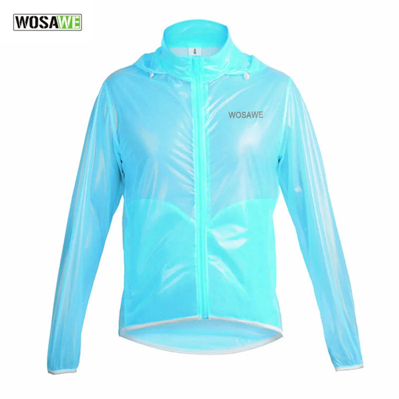 WOSAWE Summer Men Women Cycling Raincoat Waterproof Windproof Jacket
