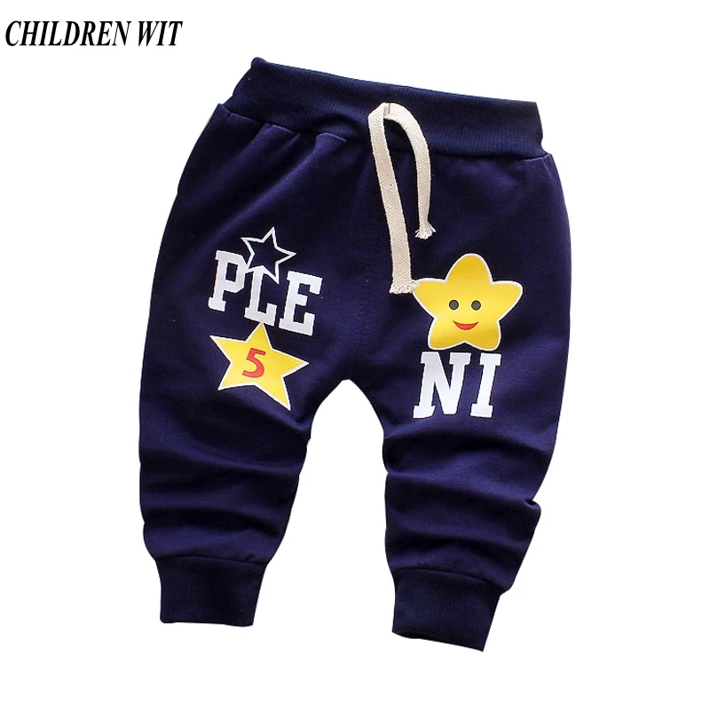 

CHILDREN WIT Spring & Autumn Cotton Baby Pants Casual Cute Star Baby Boys Girls Harem Pants For 0-3 Year Kids Pants