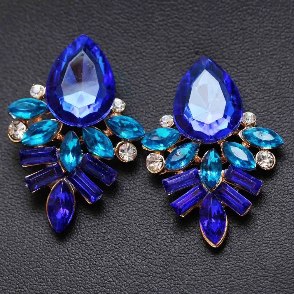 Us 1 0 New Women Fashion Jewelry Style Blue Black Pink Earrings Handmade Rhinestone Sweet Stud Crystal Dangle For In Drop Us 1 0 New Women Fashion Jewelry Style Blue Black Pink Earrings Handmade Rhinestone Sweet Stud Crystal Dangle For In Drop