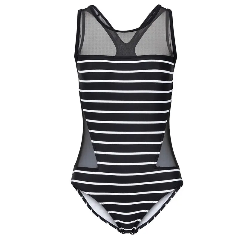 costum-de-baie-negru-alb-dungat
