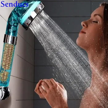 

Senducs Water Saving Bathroom Shower Head Quality ABS Plastic Bathroom Hand Shower Fashioni Spa Hand Holdd Saving Shower Head