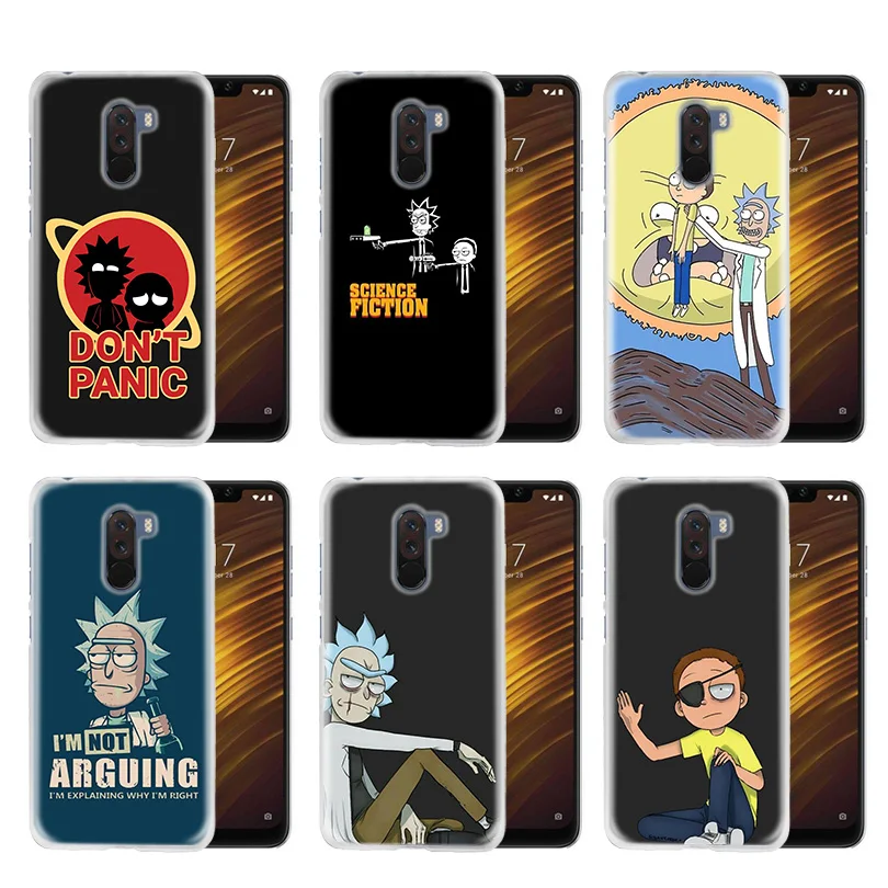 

Fundas Case Cover Clear Hard Plastic for Xiaomi Redmi Note 7 5 5A 6 6A Plus S2 Mi 8 SE A1 A2 lite Rick and Morty lovely