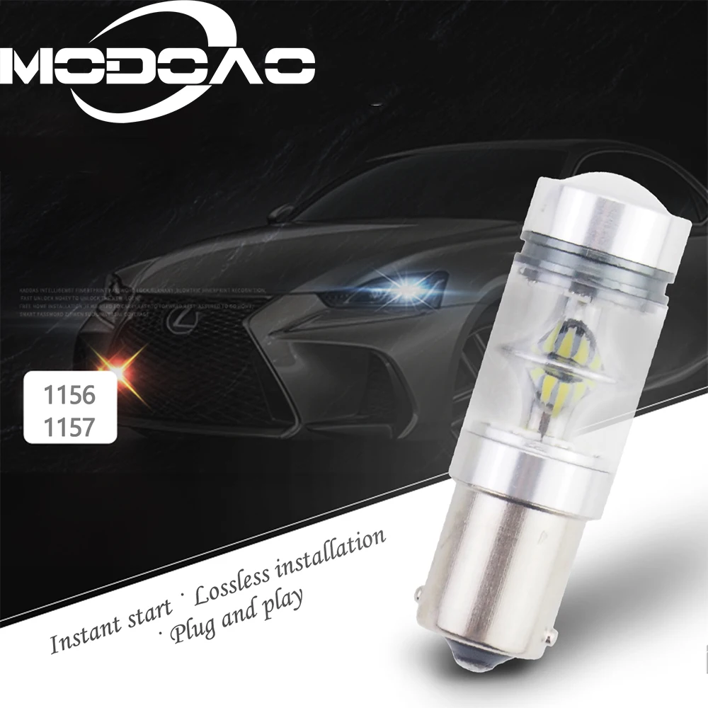 1156 BA15S P21W R5W 1000LM светодиодный лампы Противотуманные фары Дневные Фары Светильник