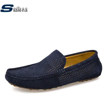 

Casual Shoes Men New Design Men Loafers Leather Light Weight Breathable Party Shoes Male AA30141
