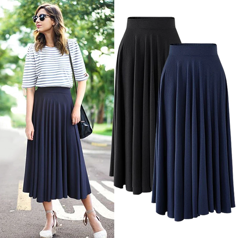 Plus size women's pleated skirts Clearance