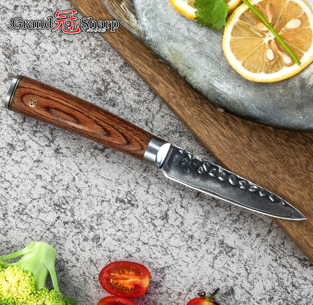 Набор ножей шеф повара из 2 предметов Santoku нож для очистки овощей vg10 японский