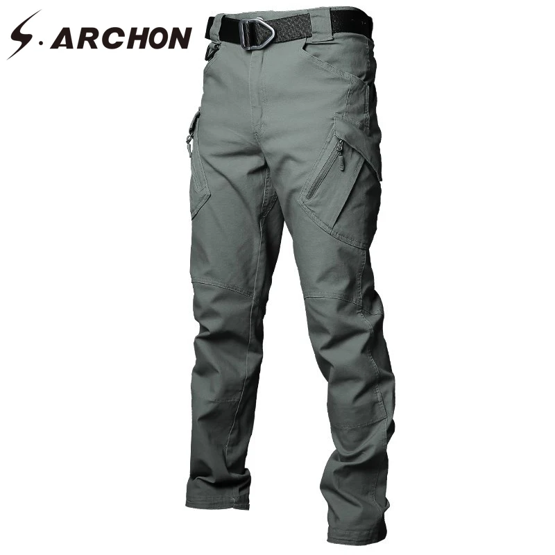 Preise S. ARCHON IX9 Tactical Military Cargo Hosen Männer Baumwolle Stretch Armee Hosen Casual Viele Taschen SWAT Kampf Hosen Männlichen XXXL