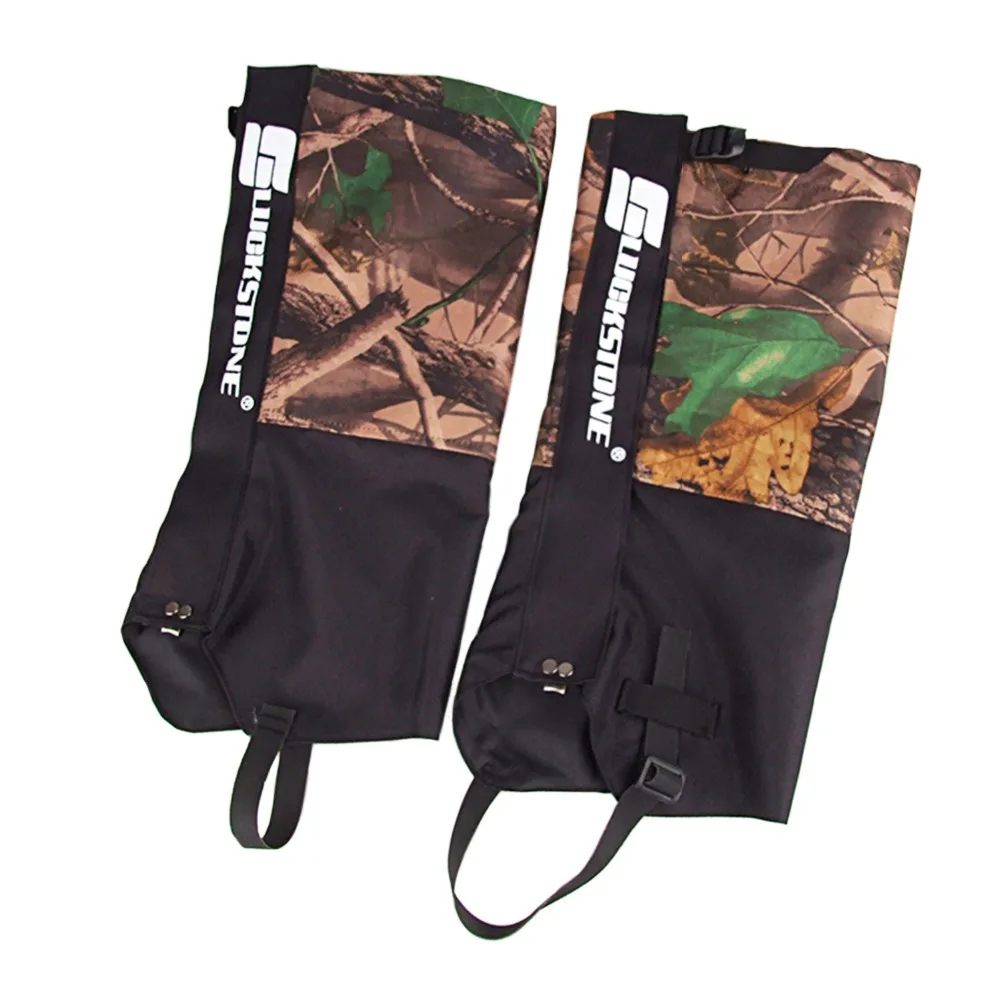 Camouflage Gaiters Unisex Bionic Camo Leg Guard with Foot Straps Oxford Waterproof Hunting Camping | Спорт и развлечения