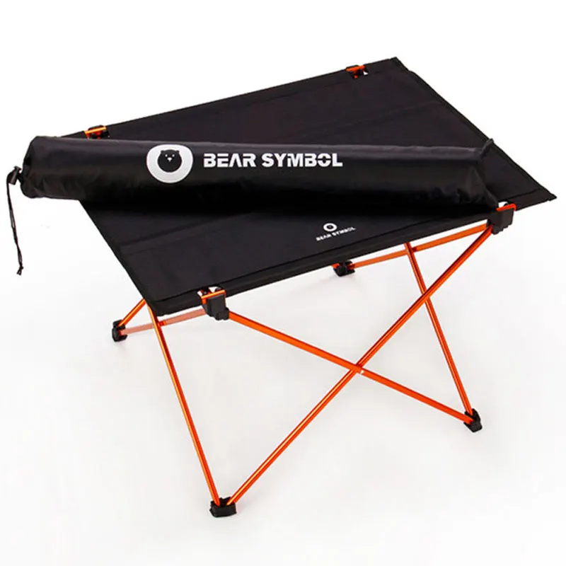 Mesa plegable portátil para acampar en el aire libre 7075 Luz de aleación de aluminio precio más bajo en la mesa de Aliexpress