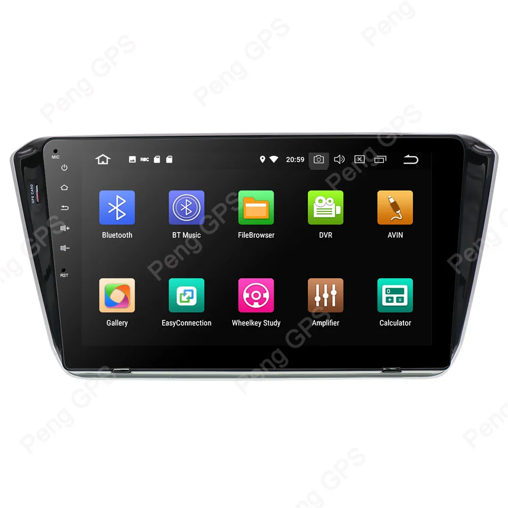 Clearance Octa Core DVD Player 2 Din Stereo Android 8.0 Car Radio for Skoda Superb B8 2015 2016 2017 2018 GPS Navigation Autoradio Unit 1