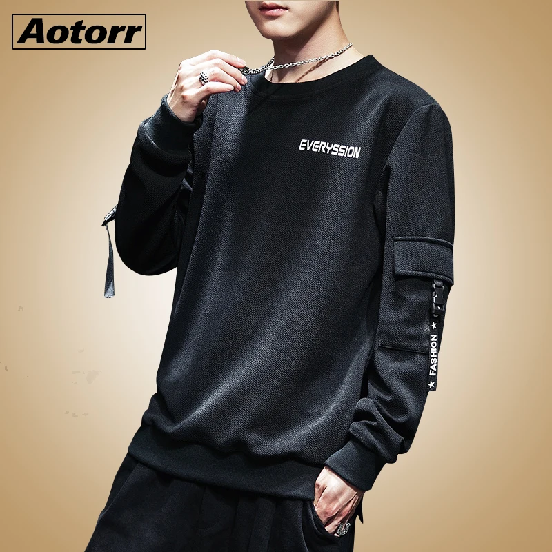 

Aotorr Brand Men Sweatshirt Fashion Men Quality Sportswear Plus Size Male Streetwear Pullover Men Hoodies & Sweatshirts