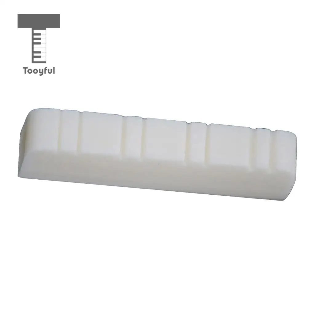 Tooyful 1pc Bone Mandolin Nut Blank for DIY Mandolin Parts 28x5x7mm