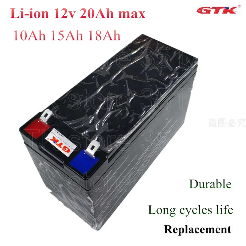 

High quality 12V 20Ah 18Ah 15Ah 12AH 10AH Lithium ion rechargeable battery Not lead acid replace li-ion power 100w car toy led