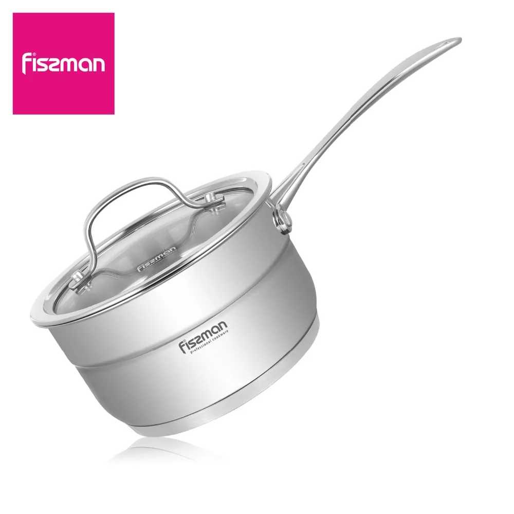 

Fissman 1.8L Saucepan Stainless Steel General Use for Gas and Induction Cooker