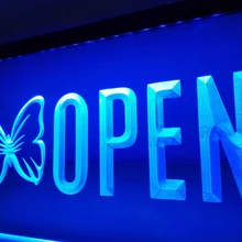 LK729-открытый салон красоты Бабочка ногтей светодиодный неоновый свет вывеска домашний декор ремесла