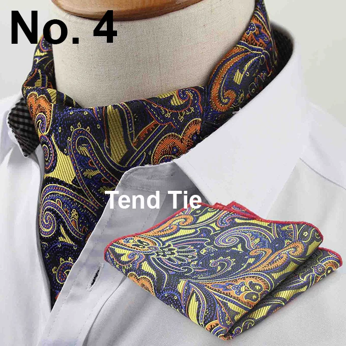No.1-20 галстук Карманный квадратный набор формальный галстук платок Ascot резинка для волос с узором в горошек джентльмен из полиэстера шелковый галстук для шеи