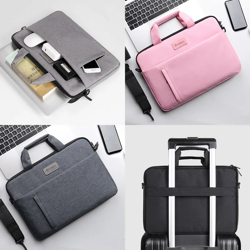 

Laptop Shoulder Bag Notebook Computer Messenger Case Cover 11 12 13 14 15 15.6 inches Waterproof Carrying Case Handbags
