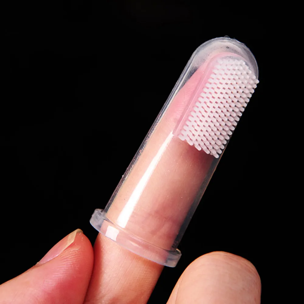 

Super Soft Pet Finger Toothbrush Teddy Dog Brush Addiction Bad Breath Tartar Teeth Care Dog Cat Cleaning Supplies Dropshipping