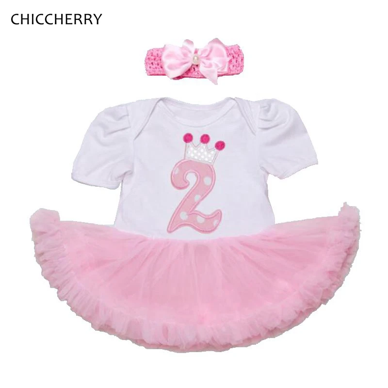 Couronne Princesse Enfant Fille 2 Ans D Anniversaire Robe Bebe Dentelle Tutu Ensemble Bandeau Partie Tenues Robe De Bebe Infantile Vetements Aliexpress