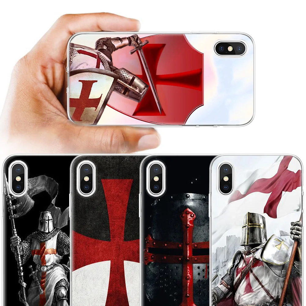 

Templar Knight Cartoon Case For Apple iPhone 7 5 5S SE 5C 6 6S 8 6/6S 7/7S 8/8S Plus Soft Cover For iPhone 11 11Pro X XR XS MAX