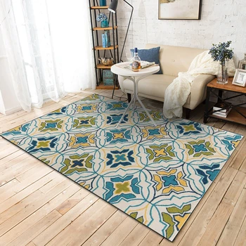

Modern Geometric Carpets For Living Room Home Bedroom Rugs And Carpets Flowers Decorative Coffee Table Soft Non-Slip Floor Mats