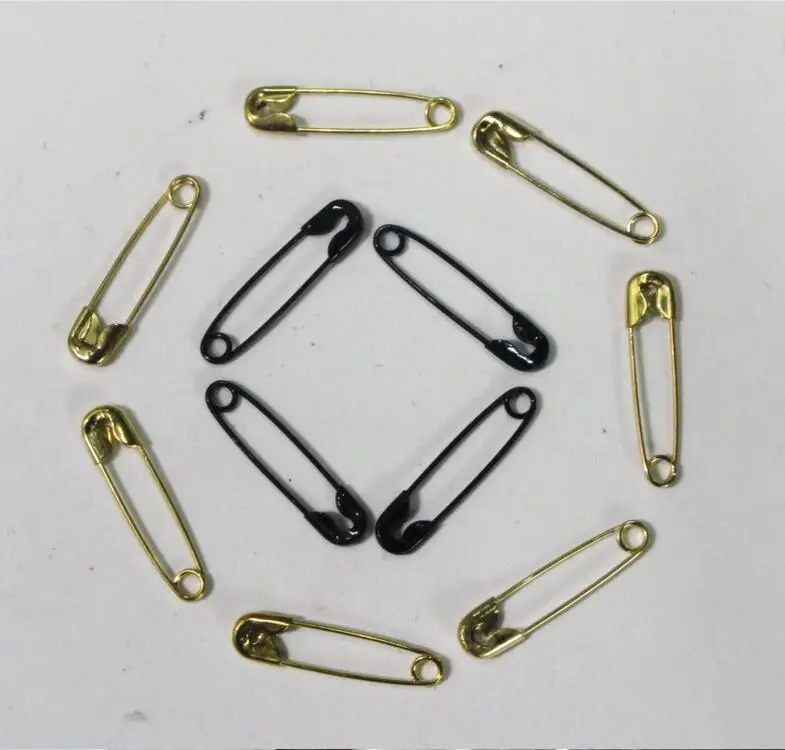 

1000Pieces Safety Pins Findings Silver Golden Black length 19mm Safety Pin DIY Jewelry Findings