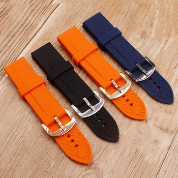 

Watch Accessories Soft Silicone Strap For Armani AR5977AR5978AR5985 23mm Men's Watch Strap