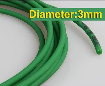 

10Meters/Lot Diameter:3mm Round Green Rough Surface PU Industrial Belt Conveyor Belt