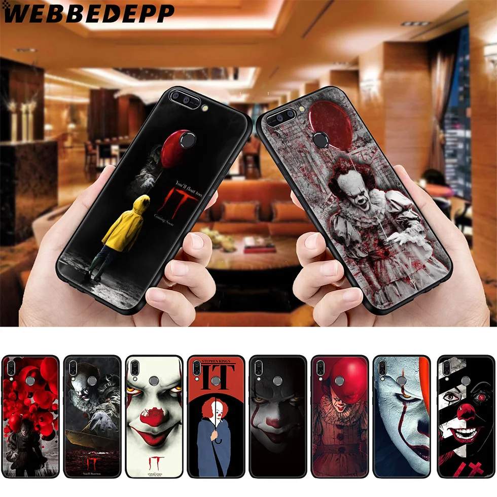 WEBBEDEPP Stephen King It Soft Case for Huawei P8 P9 P10 P20 P30 Lite Pro P Smart Z Plus 2019 Y6 Prime 2018 2017 Mini |
