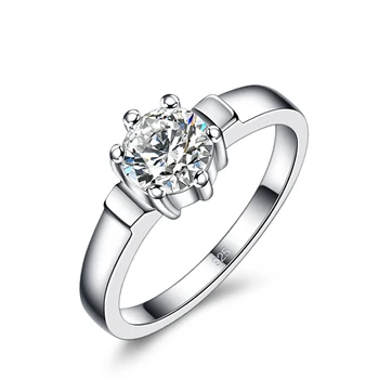 

Bohemia 100% 925 sterling silver ring fashion dazzling 5A zircon ring classic woman engagement ring jewelry Valentine's Day gift
