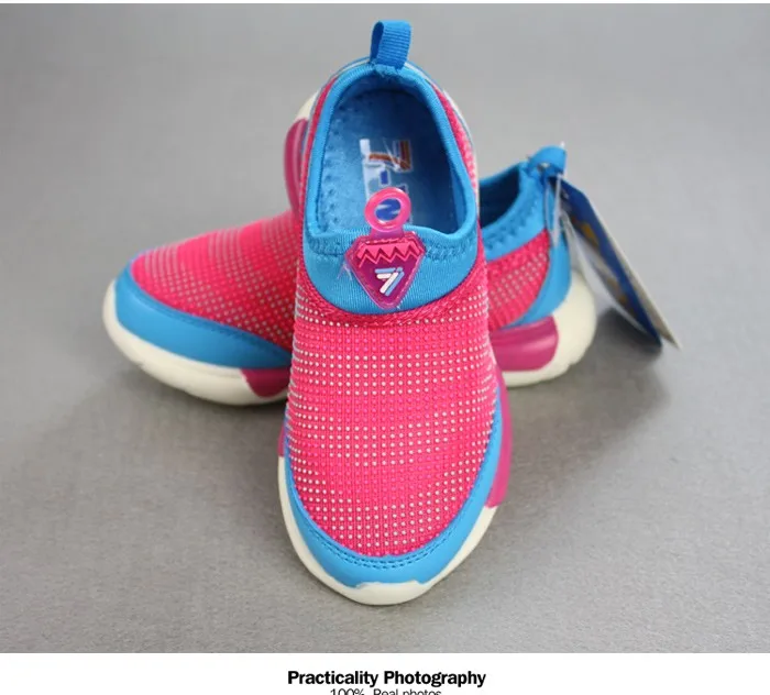 Breathable Children Shoes 2016 Summer New  Solid Air Mesh Strech Fabric Kids Shoes Relaxed Children's Shoes Boys Girls Sneakers 436 (8)