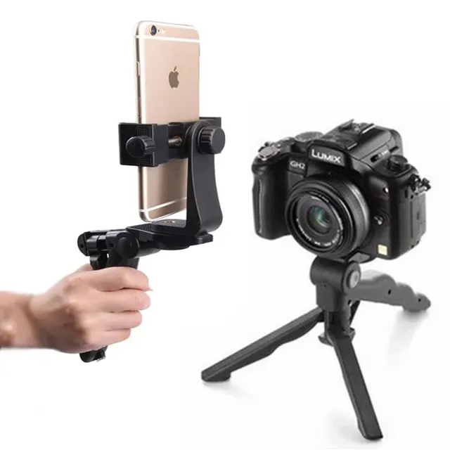 Universal Handheld Stabilizer Pistol Hand Grip Phone Tripod Holder for