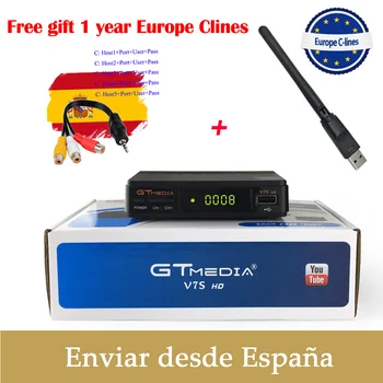 Hot Sell Satellite TV Receiver gt media V7s DVBS2 Europe Cline freesat v7s HD tv receiver With USB Wifi Support PowerVu Biss Key Hot Sell Satellite TV Receiver gt media V7s DVBS2 Europe Cline freesat v7s HD tv receiver With USB Wifi Support PowerVu Biss Key