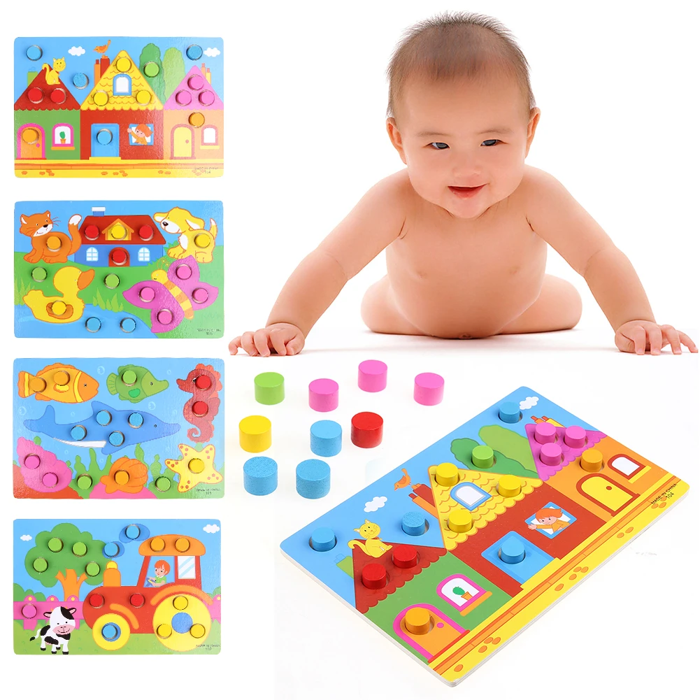 wooden board puzzles for toddlers