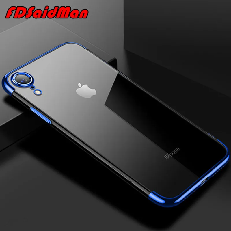 Чехол для iPhone X XR XS Max 8 Plus Coque 7 6 6s 5s 5 SE прозрачный мягкий силиконовый чехол из ТПУ