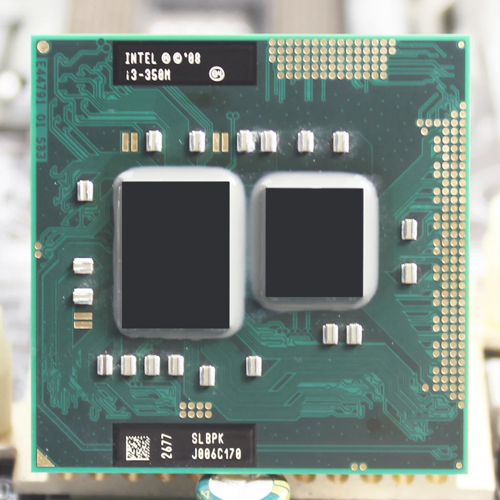 Процессор Intel Core i3-350M 2 26 ГГц два ядра Разъем G1 ЦП для ноутбука CP80617004161AC бесплатная