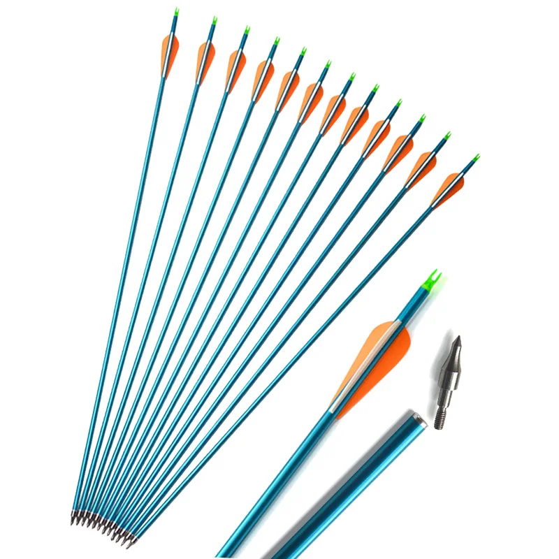 Buy 6/12/24pcs Archery Arrow 8mm Aluminum 30" Arrow