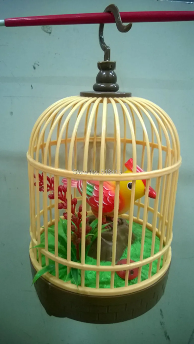 Simulação de Música Saber o Som Elétrica Pequena Gaiola Aves Criança Voz Simulação Pássaro Bebê Brinquedos & Presentes 2020 7 Cheap Animais eletrônicos