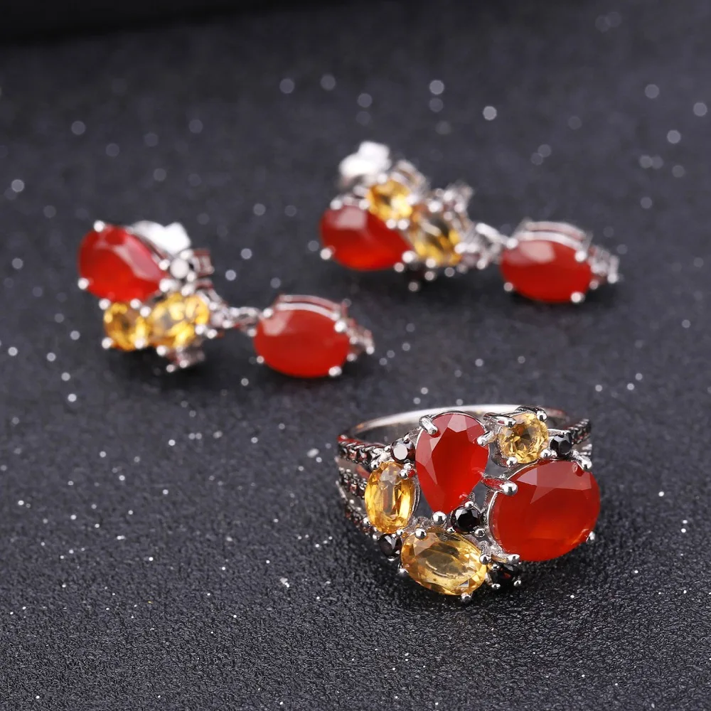 Женские Балетные сережки GEM'S серьги гвоздики из натурального кардалянского