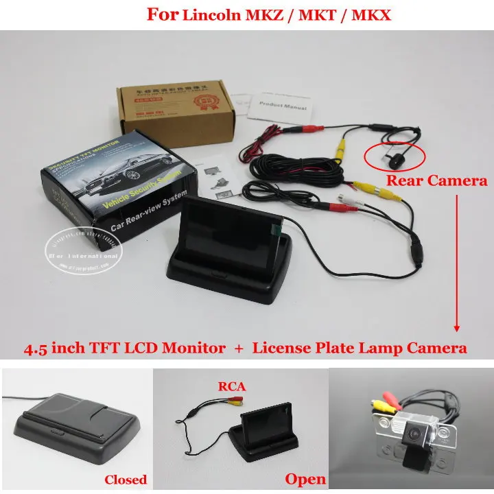 

For Lincoln MKZ / MKT / MKX - Reverse Rear Camera + 4.3" TFT LCD Monitor = 2 in 1 Parking System