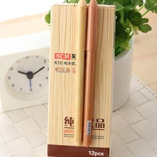 Канцелярские принадлежности, школьные принадлежности, небольшой свежий краткое старинные деревянные зерна унисекс ручка 0,38 мм