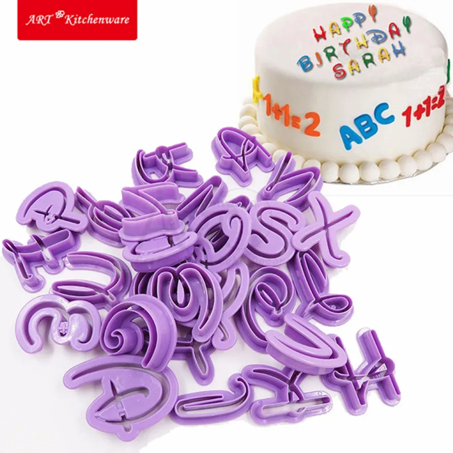 Buy DIY Fondant Cutter Alphabet Cookie Cutter Set