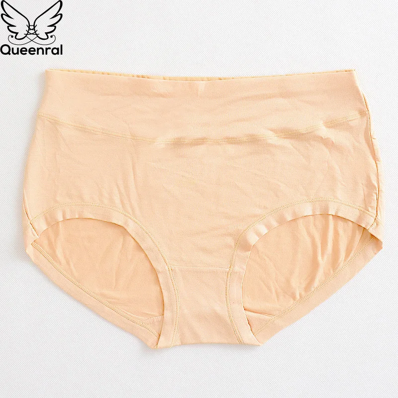 Queenral хлопковые трусы для женщин Большие размеры L XL XXL XXXL XXXXL середины талии