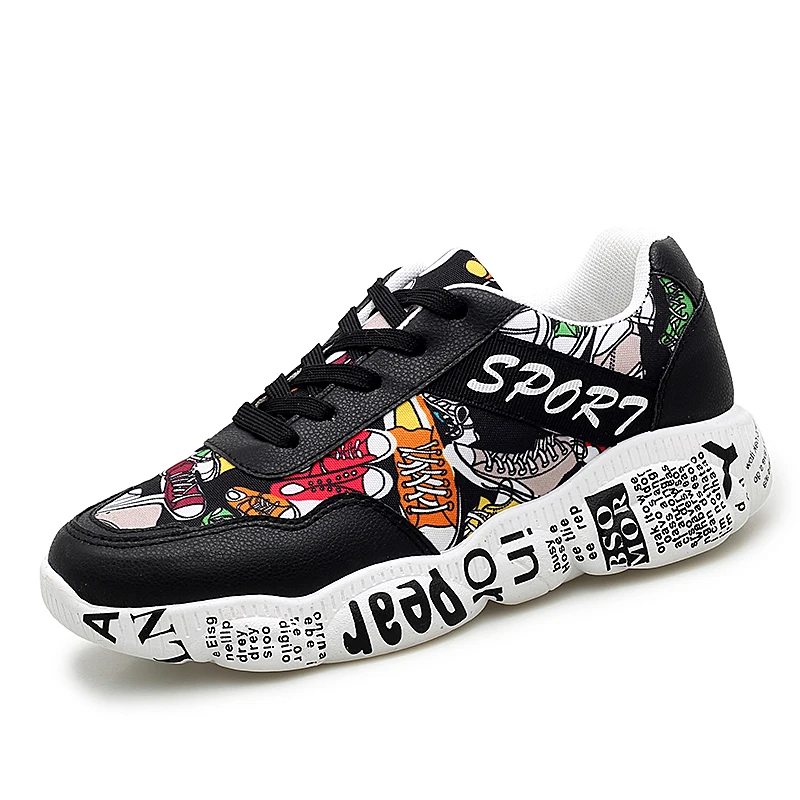 Best Fires 2019 Men Fashion Shoes Casual Men High Quality Sneakers Brand Sole Shoes Lace up Patchwork Multi color Zapatillas Mujer