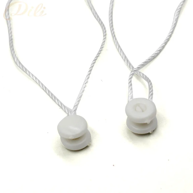 100pcs white hang tag string in apparel 7'' quanlity hang tag string cord for garment price seal
