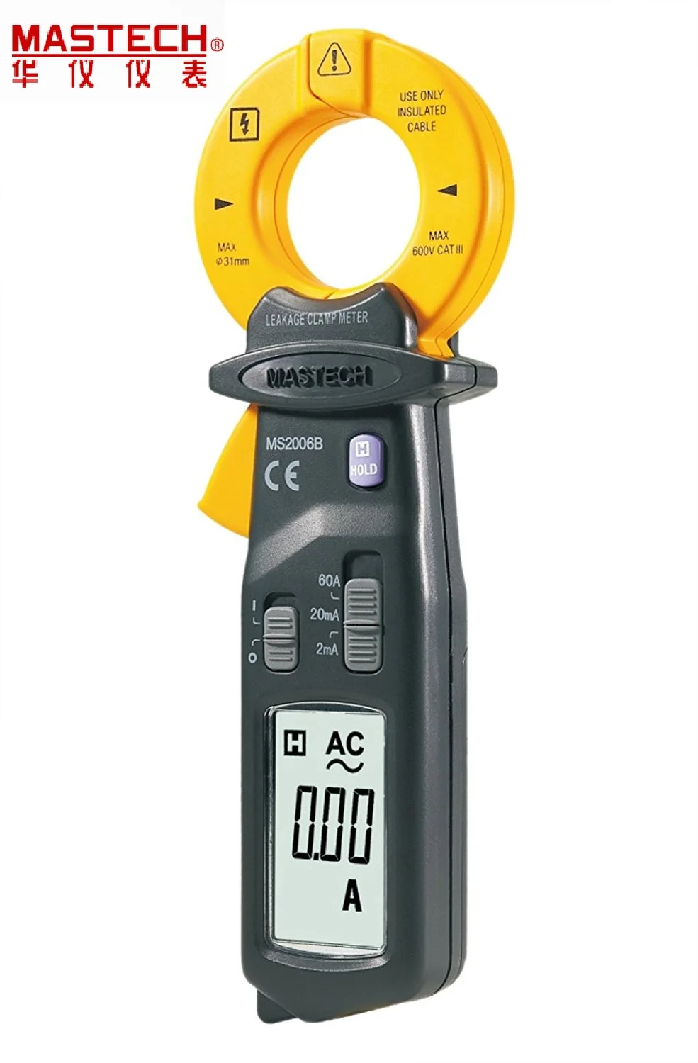 

Brand New MASTECH MS2006B Digital Clamp Meters AC Current Tester AC Leakage Clamp Meter 0.001mA Resolution