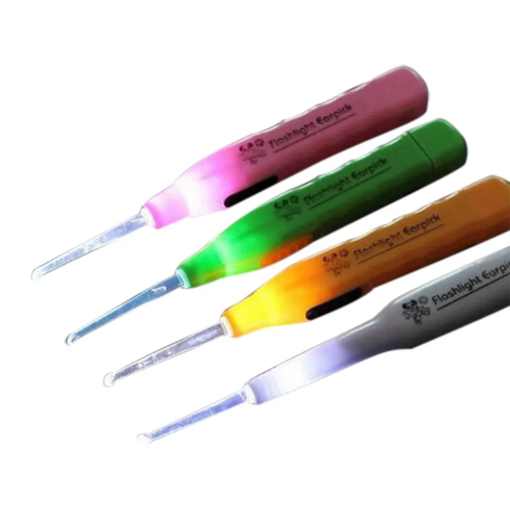 

EarPick LED Flashlight Ear Wax Remover Cleaner Tool Curette New for Baby Kids Cleaner Ear-pick Clean Tools Ear Care Gift G523
