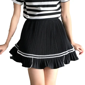 

Cute Sweet Mini Striped Preppy Style Pleated Skirt Women Saia Faldas Harajuku School Uniforms Ladies Jupe Kawaii Skirts